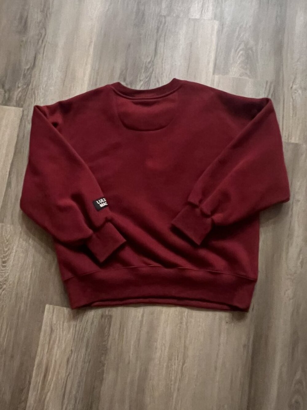 The Lulu Mac Sweatshirt - Stitched Maroon/White size medium like new - Picture 3 of 4